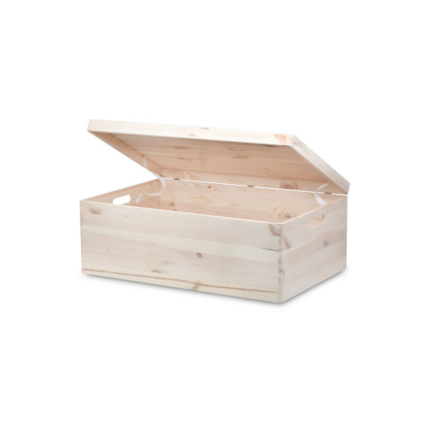 Skrzynka drewniana z deklem 60x40x23 cm Natural Wood