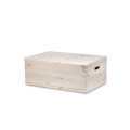 Skrzynka drewniana z deklem 60x40x23 cm Natural Wood