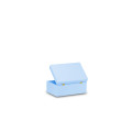 Skrzynka drewniana z deklem 30x20x13,5 cm Pastel blue
