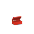 Skrzynka drewniana z deklem 30x20x13,5 cm Pure red