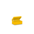 Skrzynka drewniana z deklem 30x20x13,5 cm Signal yellow