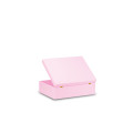 Skrzynka drewniana z deklem 40x30x13,5 cm Light pink
