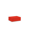 Skrzynka drewniana z deklem 40x30x13,5 cm Pure red