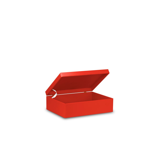 Skrzynka drewniana z deklem 40x30x13,5 cm Pure red
