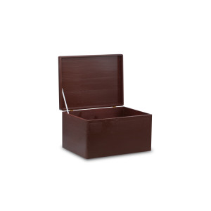 Skrzynka drewniana z deklem 40x30x23cm Sepia brown