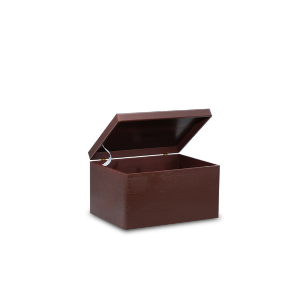 Skrzynka drewniana z deklem 40x30x23cm Sepia brown