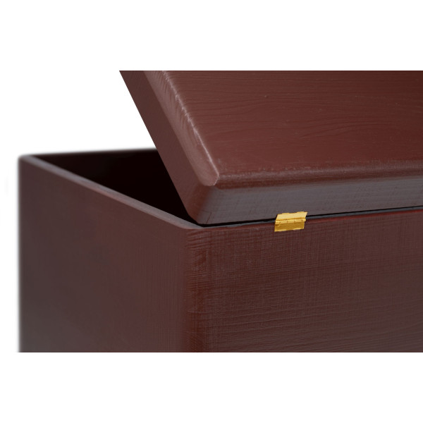 Skrzynka drewniana z deklem 40x30x23cm Sepia brown