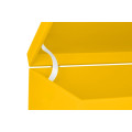 Skrzynka drewniana z deklem 40x30x23cm Signal yellow