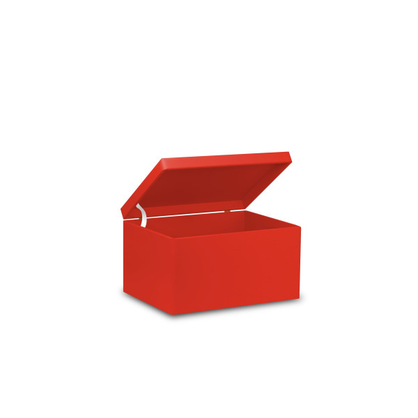 Skrzynka drewniana z deklem 40x30x23cm Pure red
