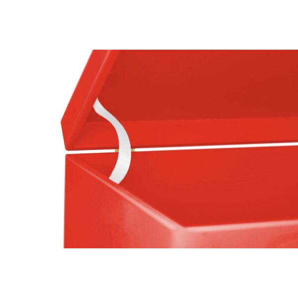 Skrzynka drewniana z deklem 40x30x23cm Pure red