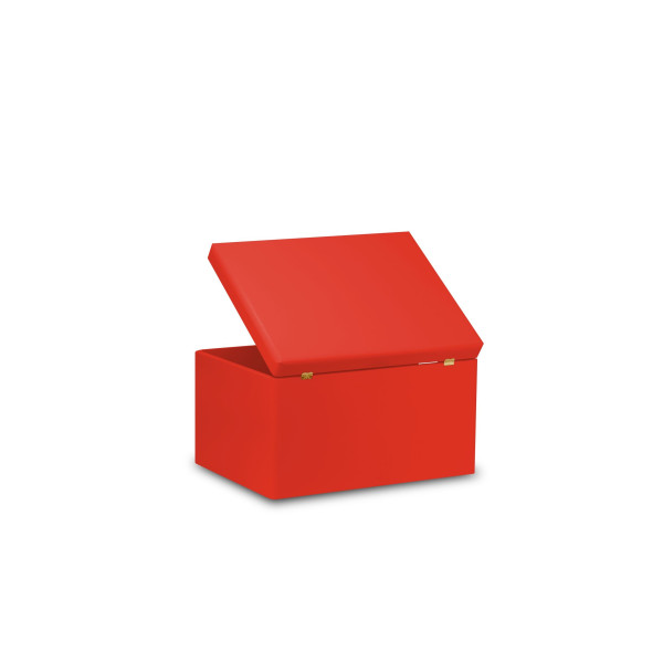 Skrzynka drewniana z deklem 40x30x23cm Pure red