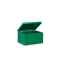 Skrzynka drewniana z deklem 40x30x23cm Mint green