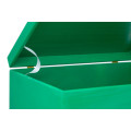 Skrzynka drewniana z deklem 40x30x23cm Mint green