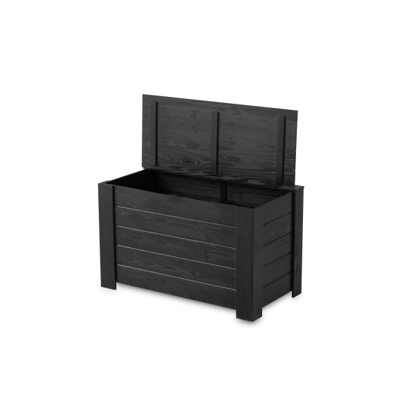 Kufer drewniany 77x40x50 cm Silver grey