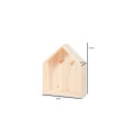 Półka domek drewniany III 27x12x33 /504305 Light pink