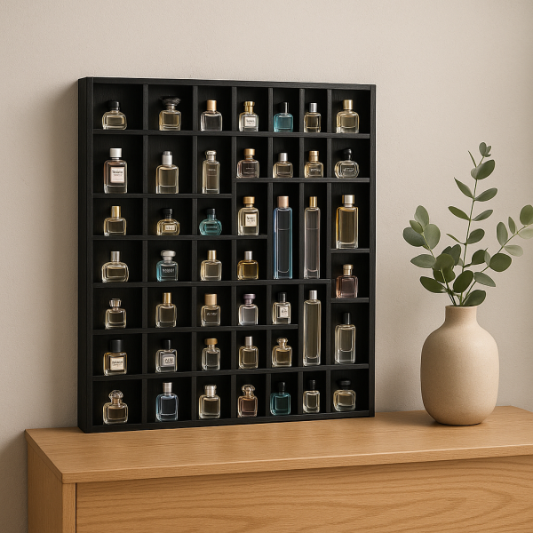 Półka drewniana 52x4x46 czarna