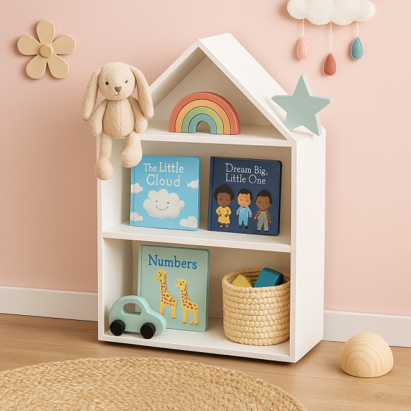 Półka domek drewniany I 32x12x44 /504101 Signal white Półka domek drewniany I 32x12x44 /504101 Signal white