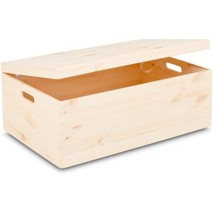 Skrzynka drewniana z deklem 60x40x23 cm