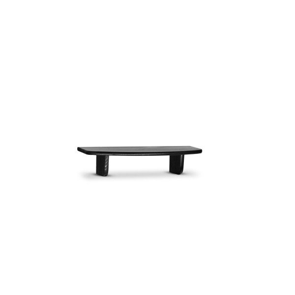 Półka drewniana ścienna 45 cm Jet black