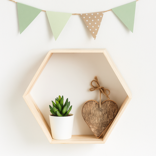 Półka plaster miodu "heksagon"  31x27x13