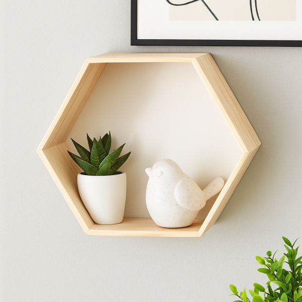 Półka plaster miodu "heksagon"  31x27x13