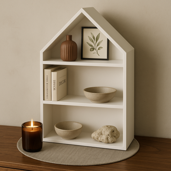 Półka domek drewniany III 27x12x33 /504301 Signal white