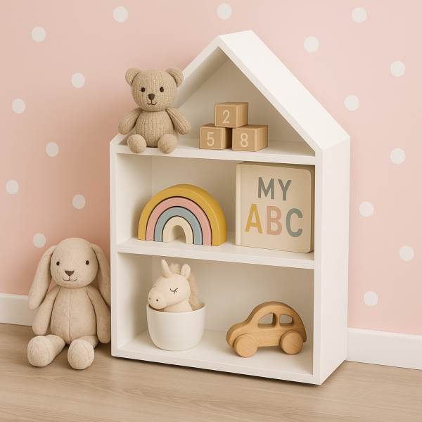 Półka domek drewniany III 27x12x33 /504301 Signal white