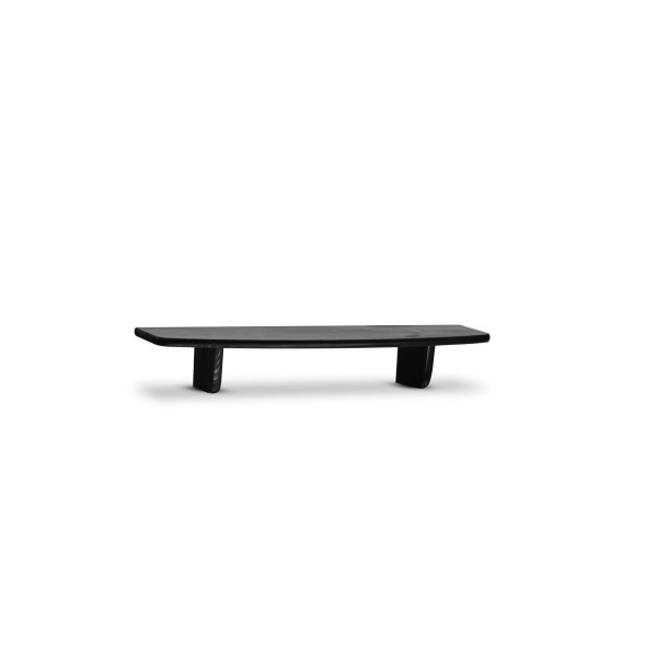 Półka drewniana ścienna 60 cm Jet black