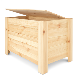 Kufer drewniany 77x40x50 cm Natural wood