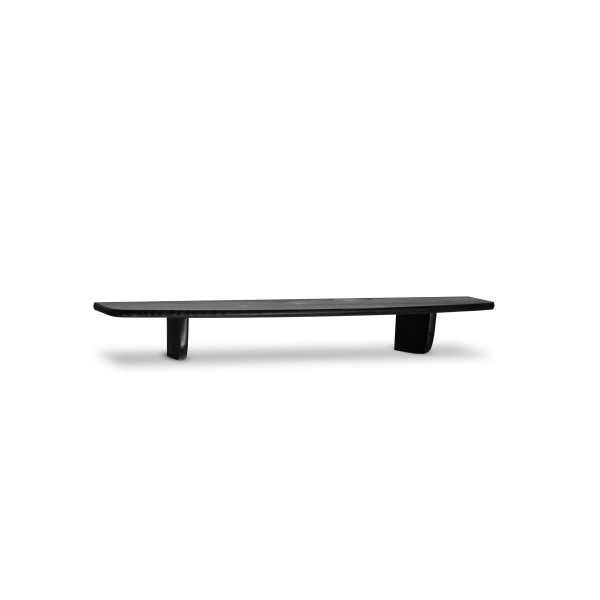 Półka drewniana ścienna 75 cm Jet black Półka drewniana ścienna 75 cm Jet black