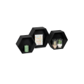 Półki drewniane plaster miodu "heksagon" Jet black
