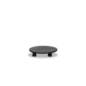 Podstawek  drewniany okrągły 35 cm Jet black