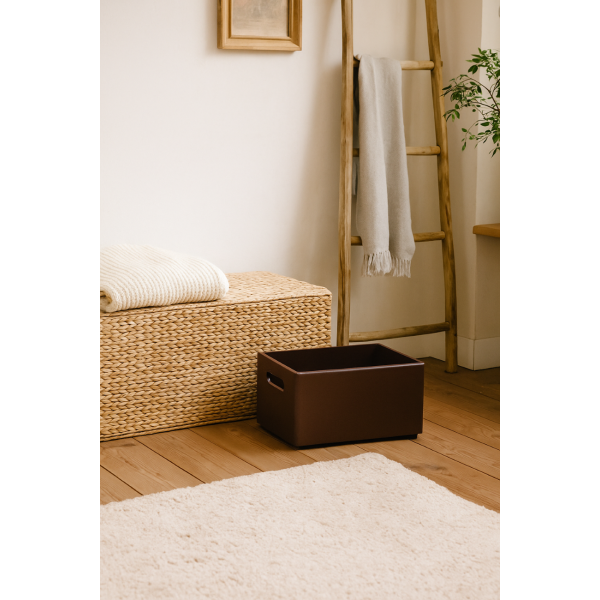 Skrzynka drewniana 30x20x13,5 cm Brązowa