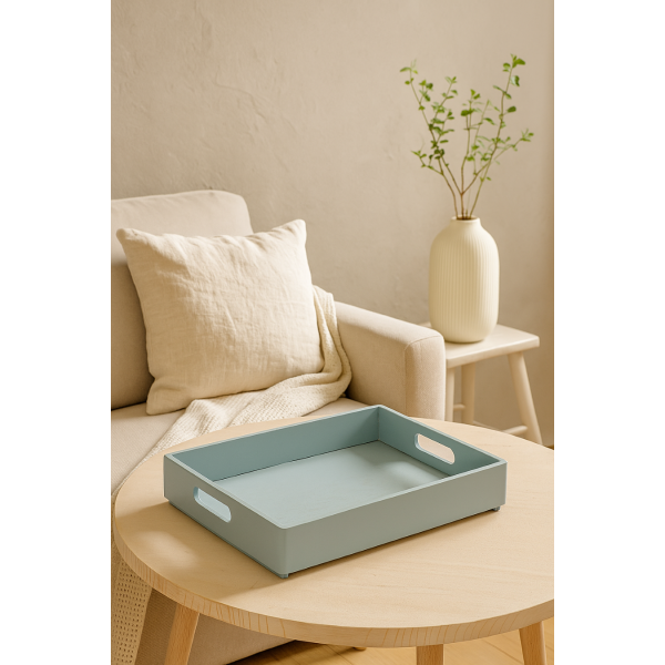 Skrzynka drewniana 40x30x6 cm Szara