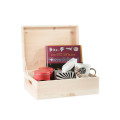 Skrzynka drewniana z deklem 40x30x13,5 cm Natural wood