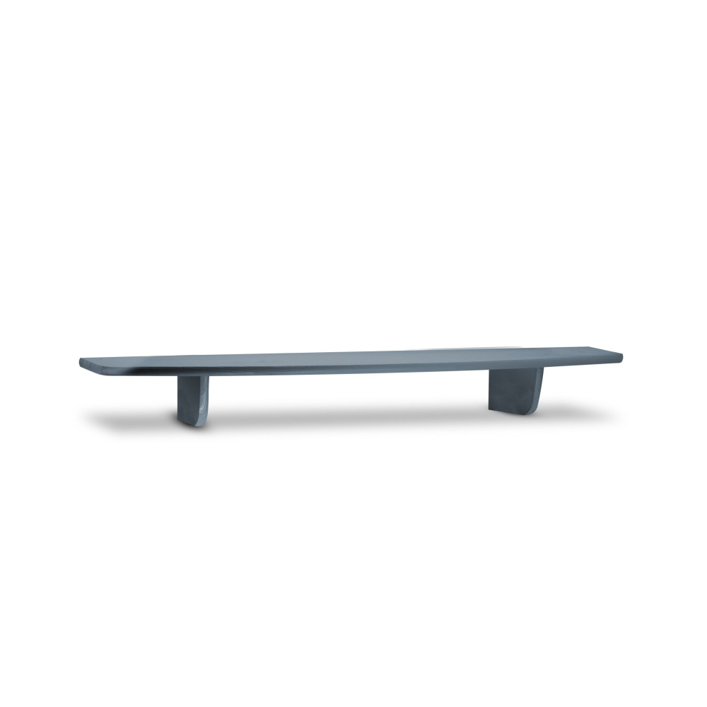 Półka drewniana ścienna 90 cm Silver grey