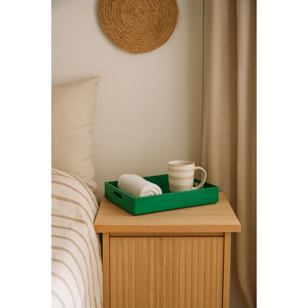 Skrzynka drewniana 40x30x6 cm Zielona