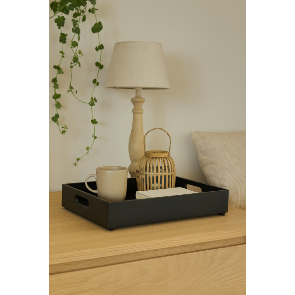 Skrzynka drewniana 40x30x6cm Czarna