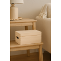 Drewniana skrzynka dekoracyjna z deklem ze sklejki 30x20x13,5 cm
