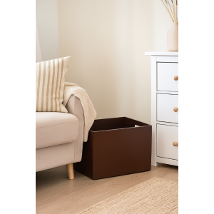 Duża Drewniana Skrzynia do Przechowywania – Organizer z Uchwytem 40x30x23 cm