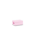 Skrzynka drewniana z deklem 30x20x13,5 /315005C Light pink ,dekiel ze sklejki