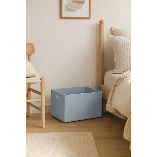 Skrzynka drewniana 40x30x23cm Szara