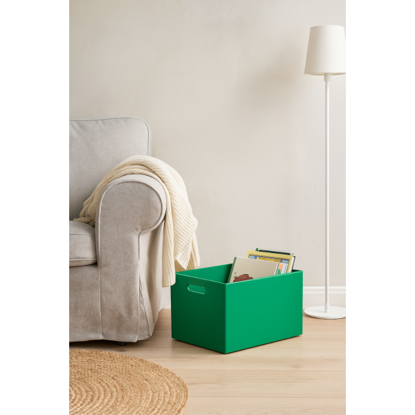 Skrzynka drewniana 40x30x23cm Zielona