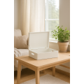 Skrzynka drewniana z deklem 40x30x13,5 cm Biała