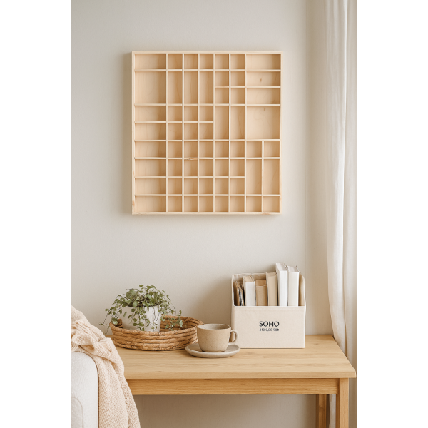 Półka drewniana 52x4x46