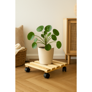 Podstawek drewniany kwadratowy 30x30x8 cm – podstawa pod doniczkę