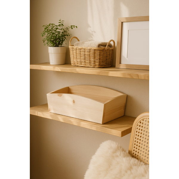 Doniczka drewniana 34x13x10 cm