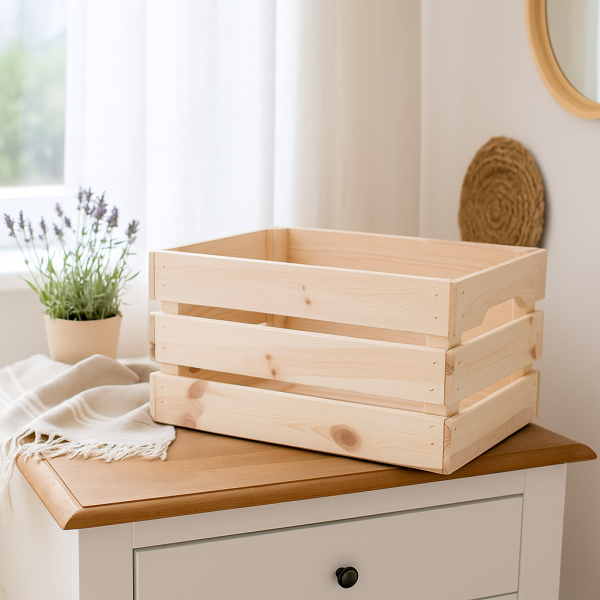 Skrzynka drewniana duża 46x31x25 cm