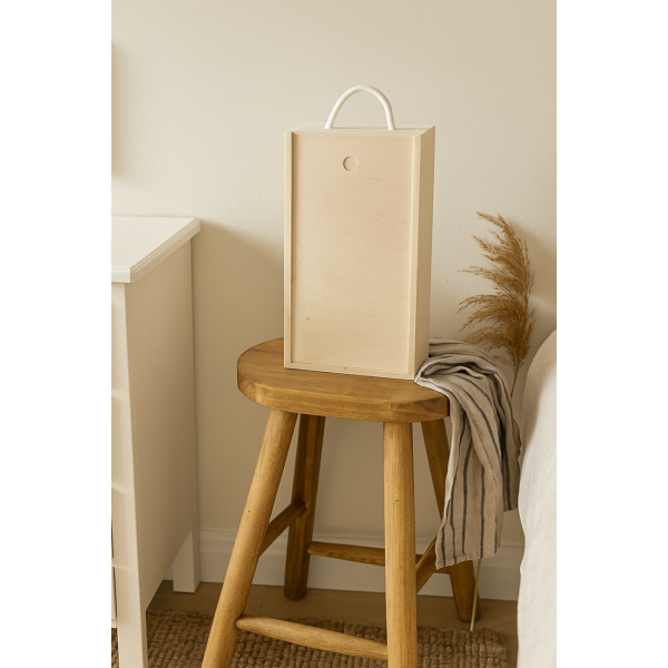 Skrzynka drewniana 20x11x35  cm na wino "2"