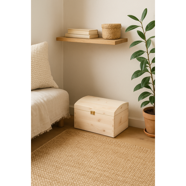 Kuferek drewniany 35x25x18,5 cm